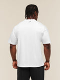 Gymshark Faded Collegiate Graphic T-Shirt — White — 2