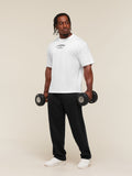 Gymshark Faded Collegiate Graphic T-Shirt — White — 6