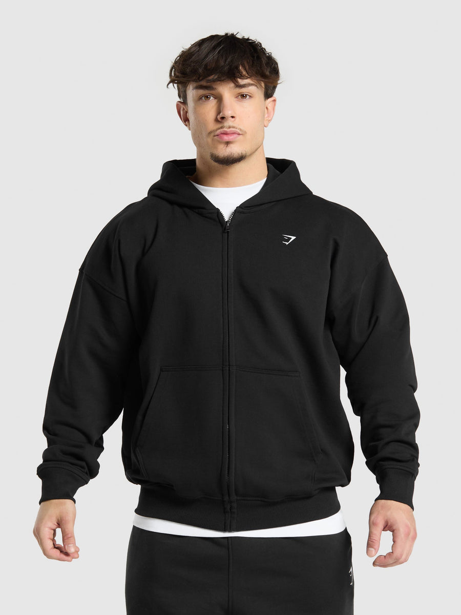 Gymshark Atlas Zip Up Hoodie — Black — 2