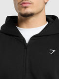 Gymshark Atlas Zip Up Hoodie — Black — 6