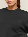 Gymshark Juicy Peach Long Sleeve T-Shirt — Black — 5