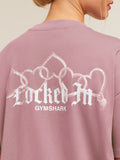 Gymshark Locked In Graphic Short Sleeve T-Shirt — Calm Pink — 5
