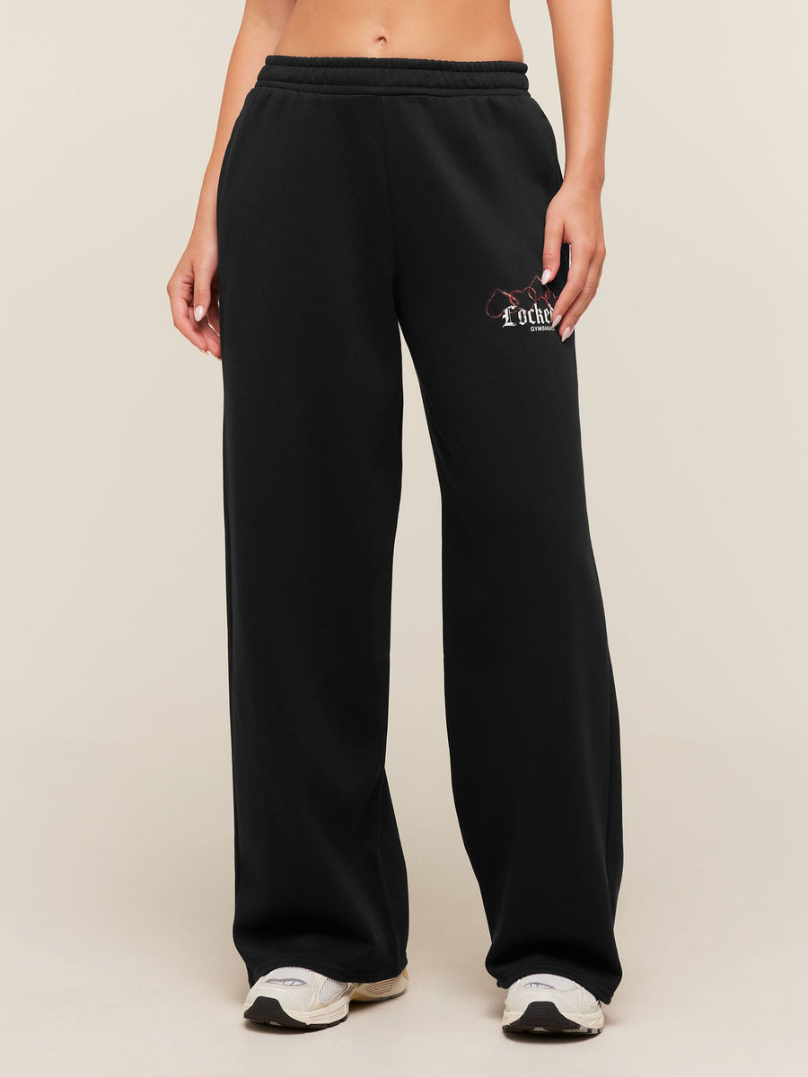 Gymshark Locked In Graphic Jogger — Black — 1