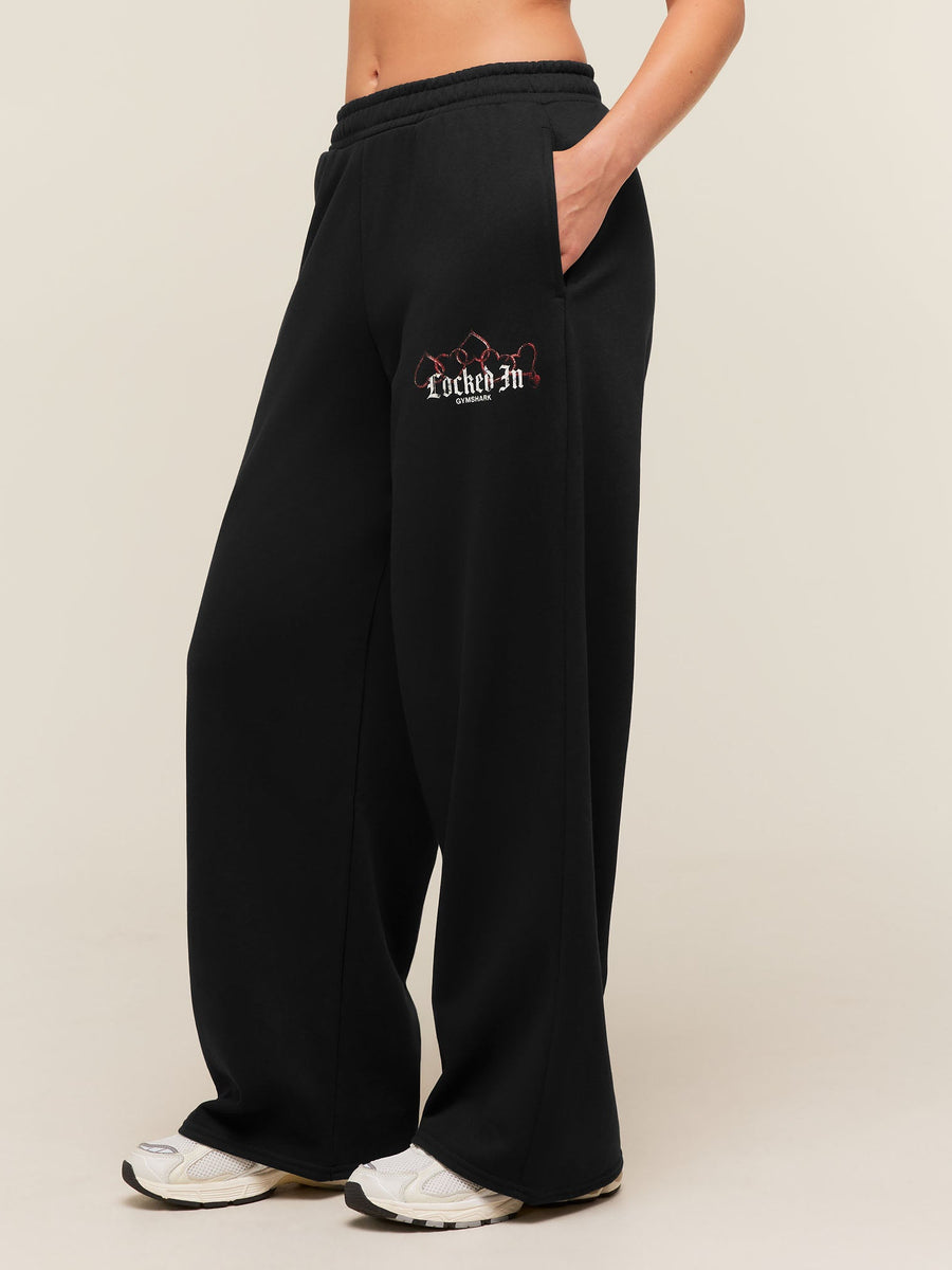 Gymshark Locked In Graphic Jogger — Black — 2