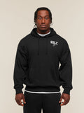 Gymshark Faded Collegiate Graphic Hoodie — Black — 2