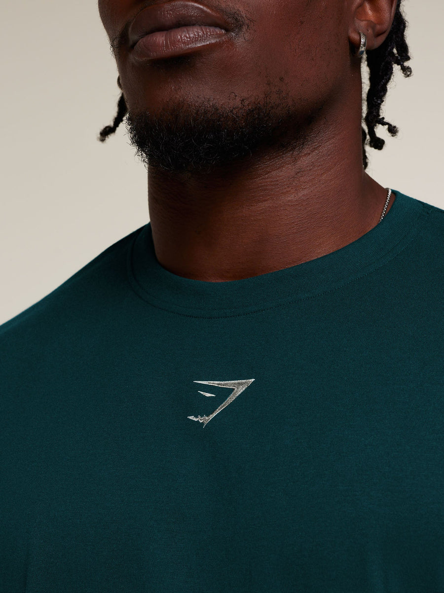 Gymshark Chrome Graphic T-Shirt — Tactical Teal — 6
