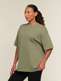 Gymshark Appliqué T-Shirt — Grounded Green/Wash — 3