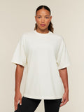 Gymshark Appliqué T-Shirt — Soft White/Wash — 1