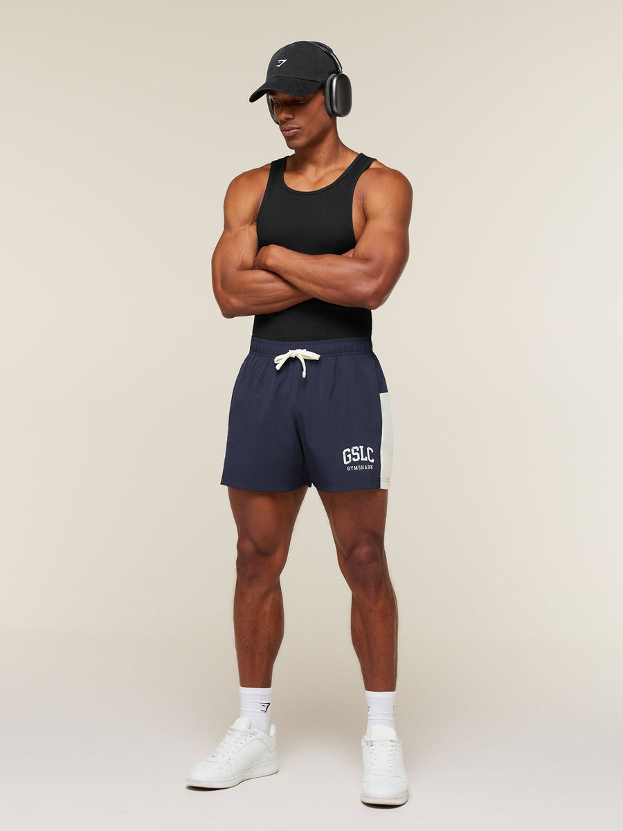 Gymshark GSLC Emblem Shorts — Heavy Blue — 5
