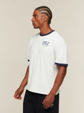 Gymshark GSLC Ringer T-Shirt — Soft White/Heavy Blue — 3