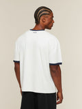 Gymshark GSLC Ringer T-Shirt — Soft White/Heavy Blue — 2