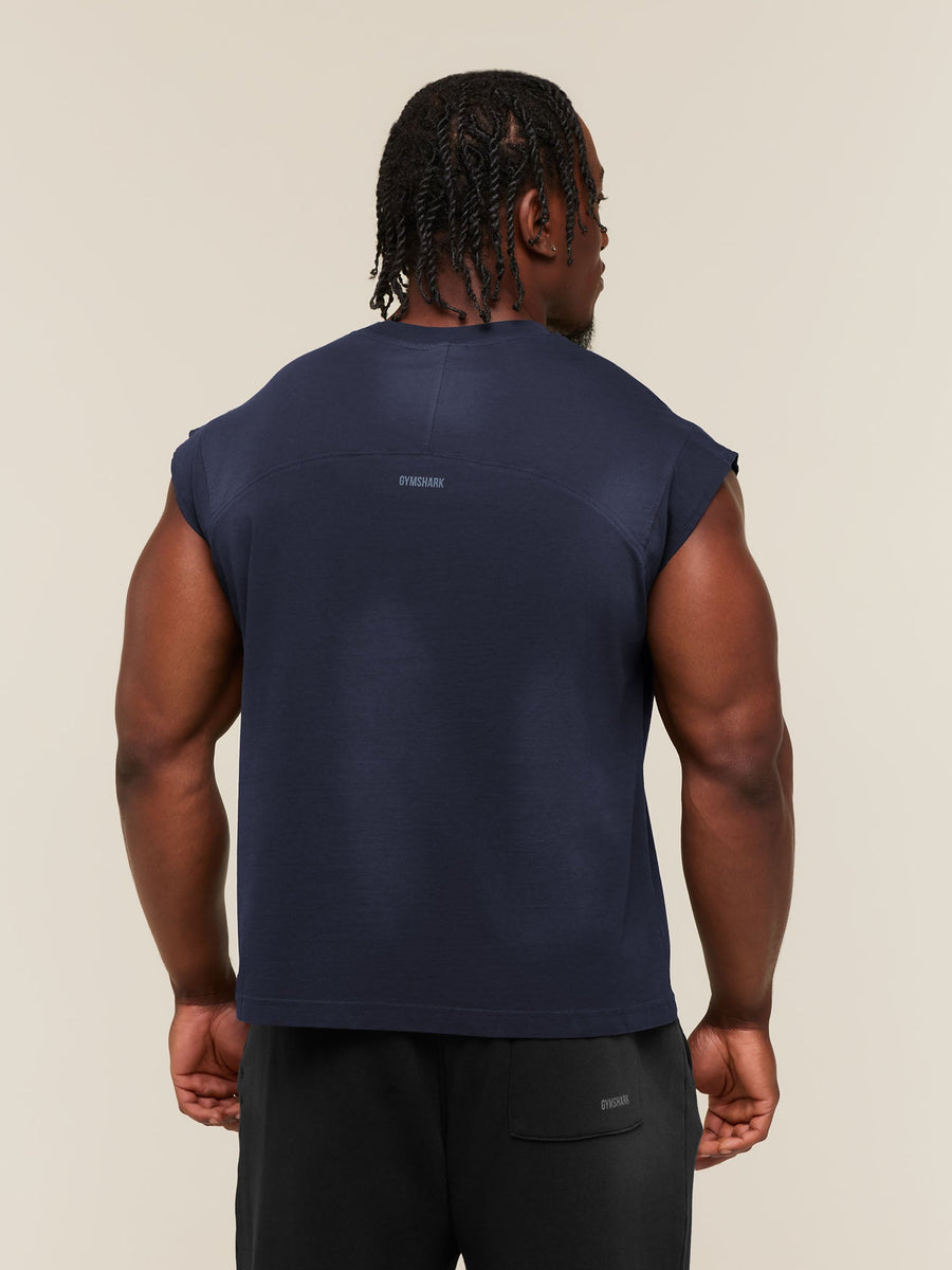 Gymshark GSLC Cut off tank — Heavy Blue/Wash — 2