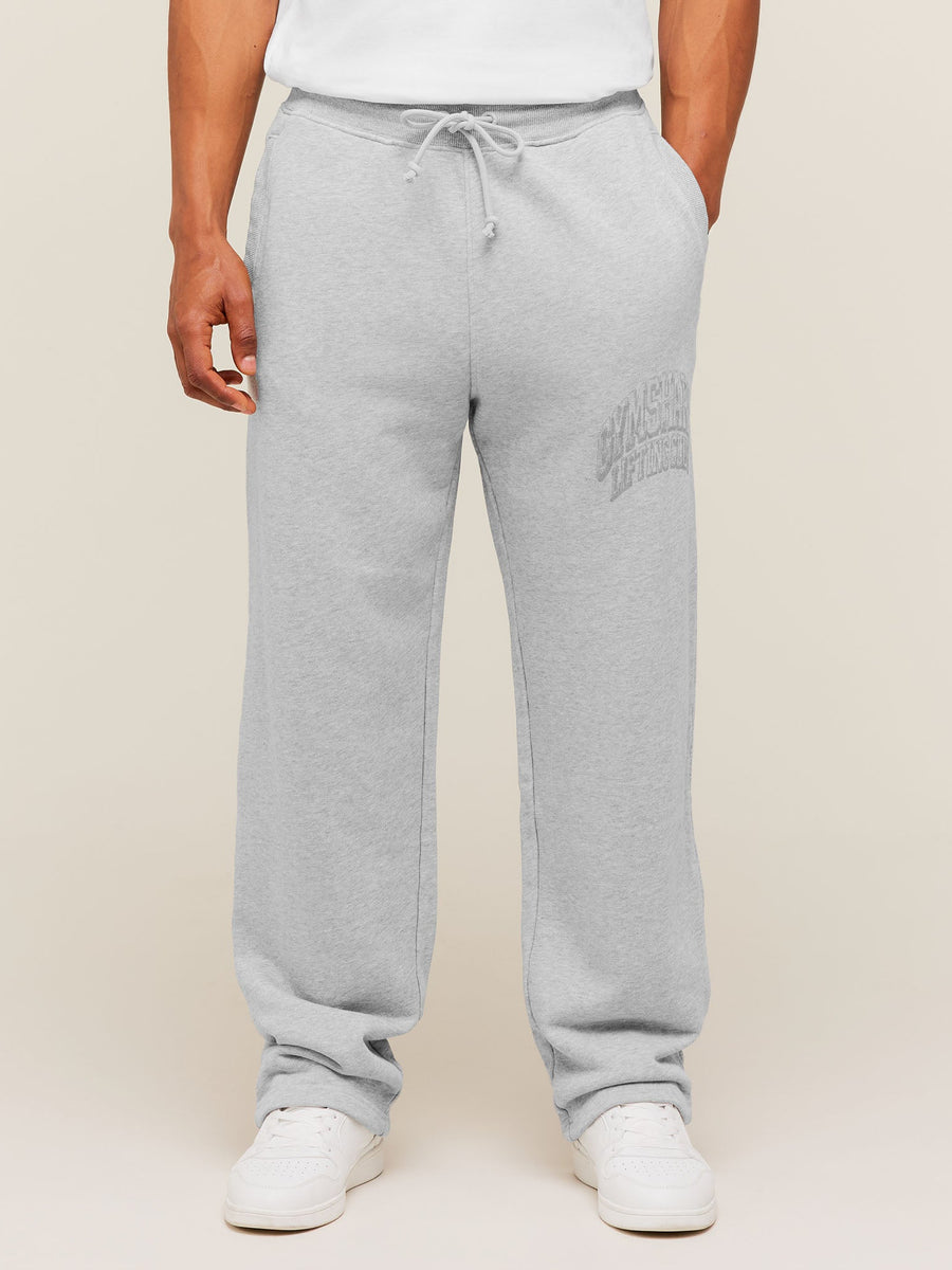 Gymshark GSLC Straight Leg Pants — Soft Grey Marl — 3