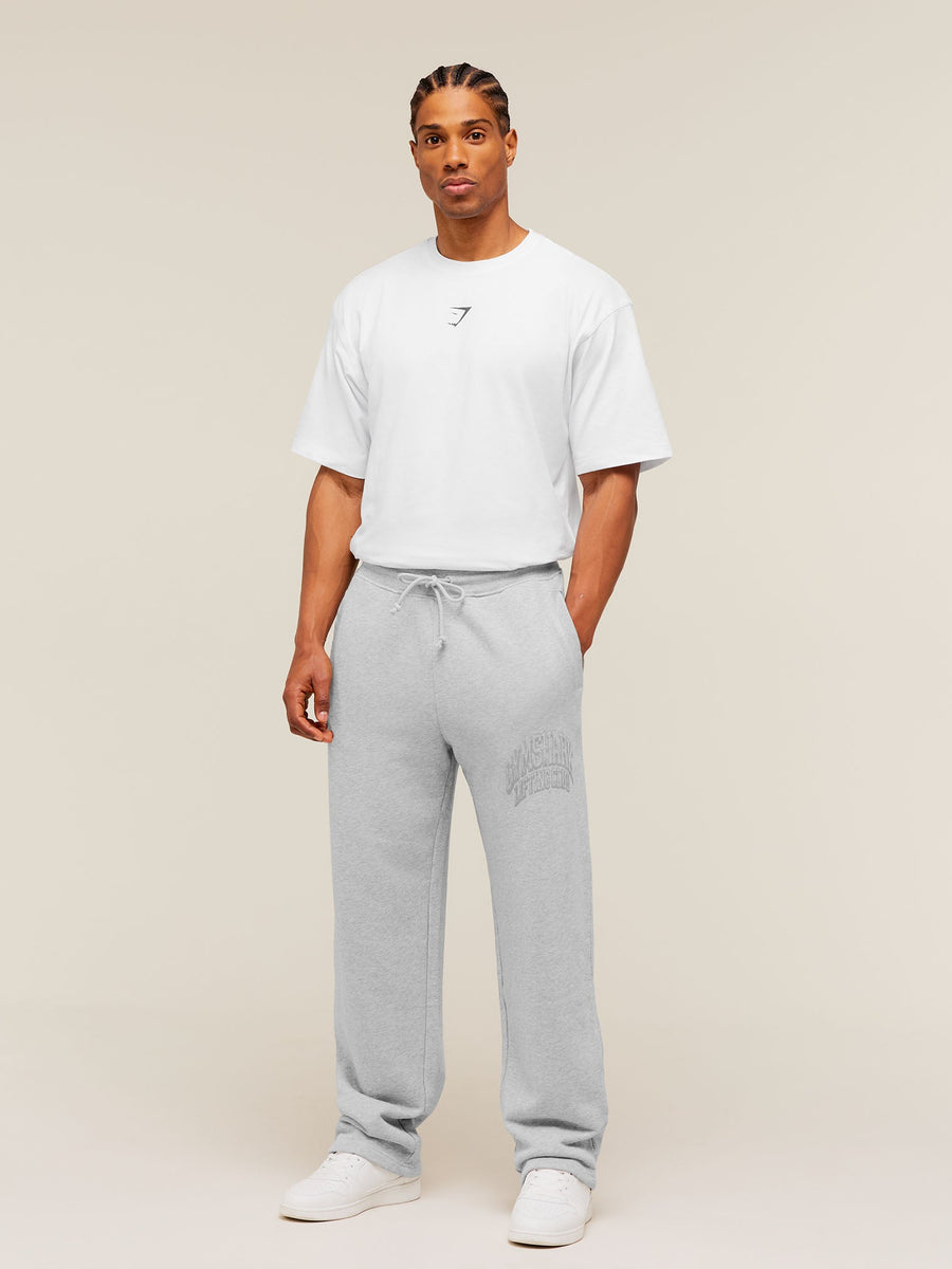 Gymshark GSLC Straight Leg Pants — Soft Grey Marl — 4