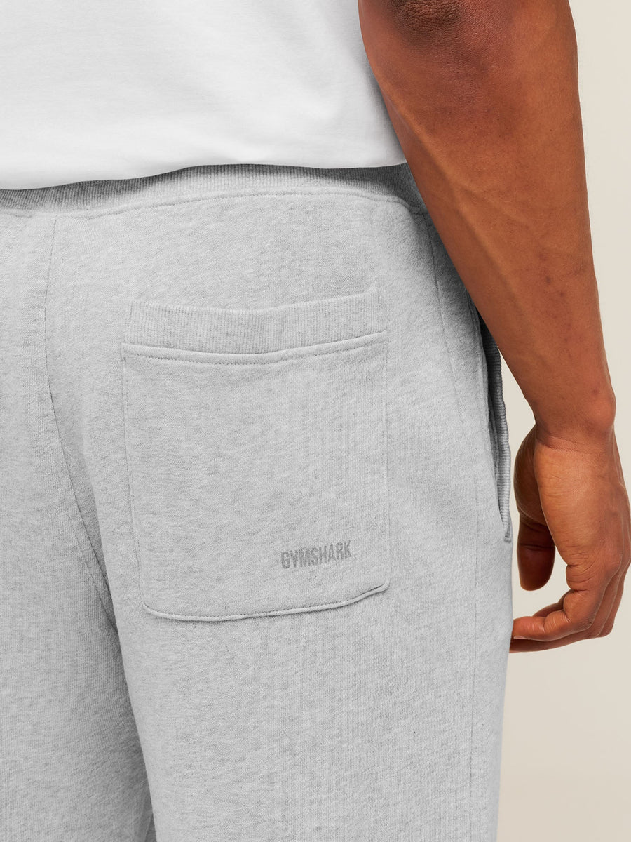 Gymshark GSLC Straight Leg Pants — Soft Grey Marl — 6