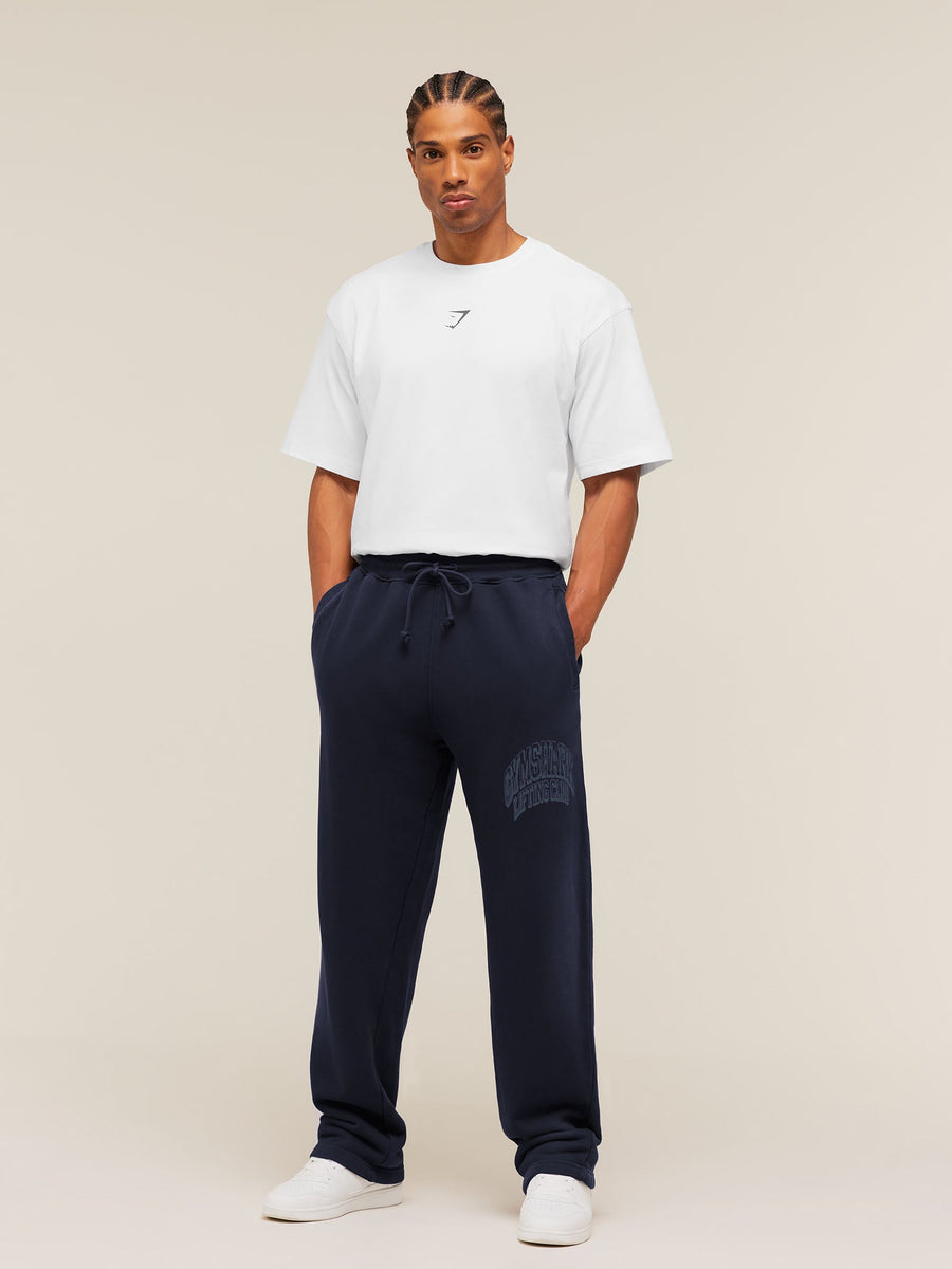 Gymshark GSLC Straight Leg Pants — Heavy Blue/Wash — 6