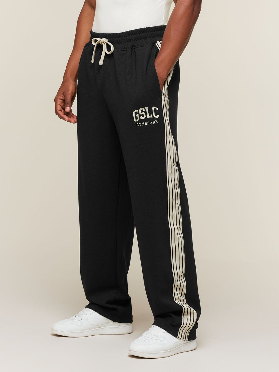 Gymshark GSLC Taped Straight Leg Track Pants — Black — 1