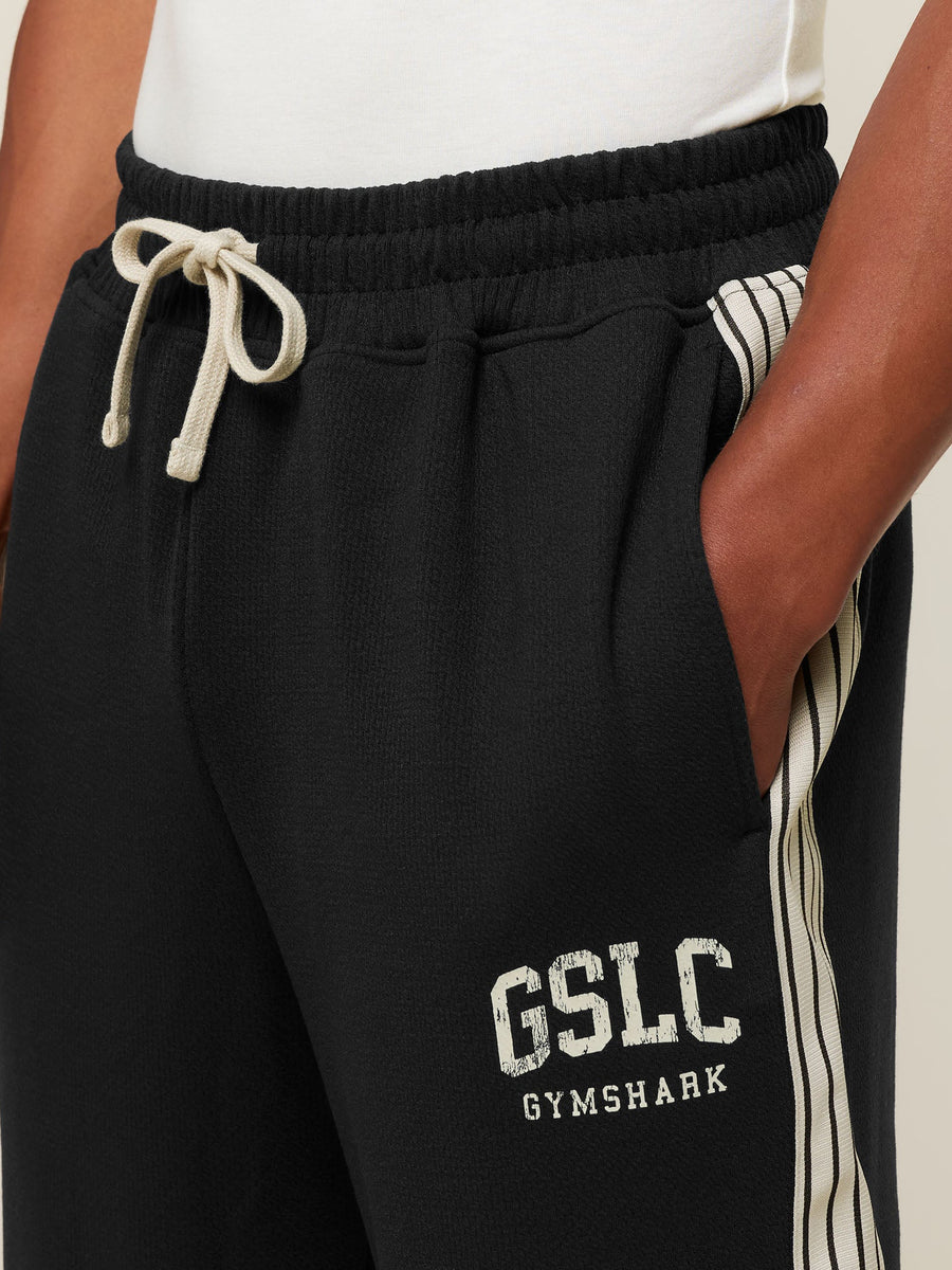 Gymshark GSLC Taped Straight Leg Track Pants — Black — 5