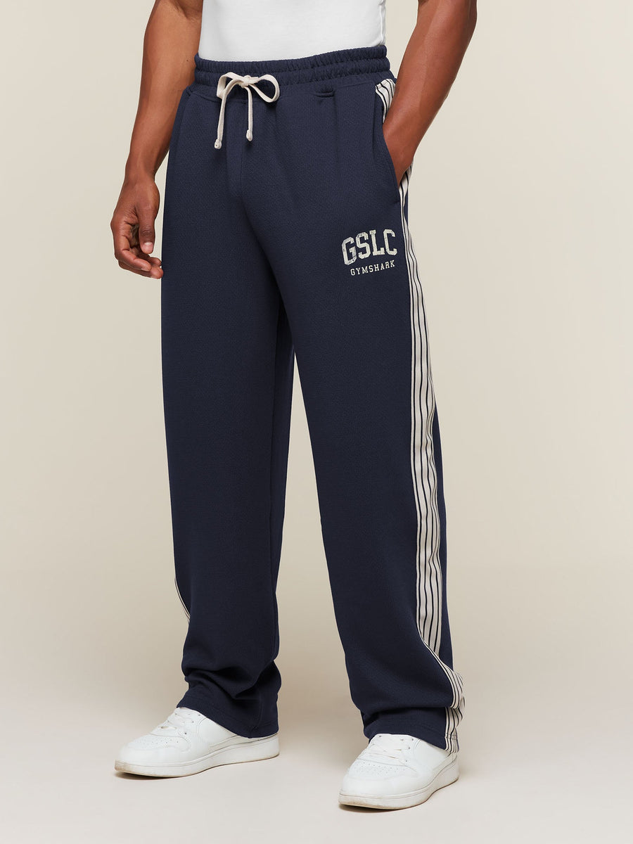 Gymshark GSLC Taped Straight Leg Track Pants — Heavy Blue — 1