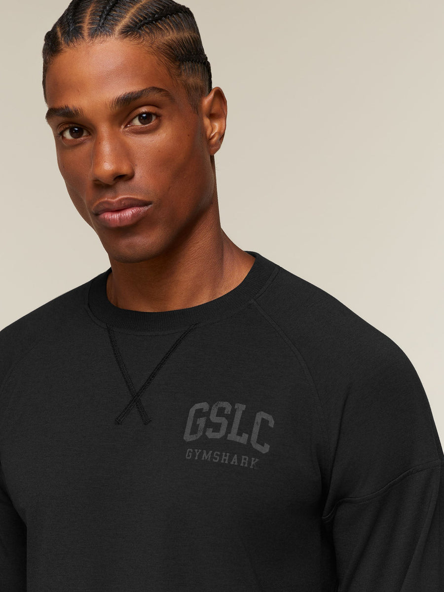 Gymshark GSLC Raglan Long Sleeve T-Shirt — Black — 5