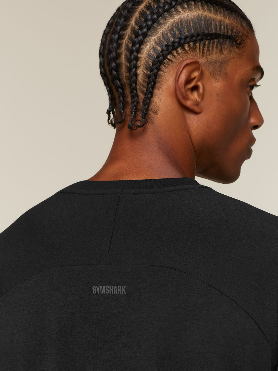 Gymshark GSLC Raglan Long Sleeve T-Shirt — Black — 6