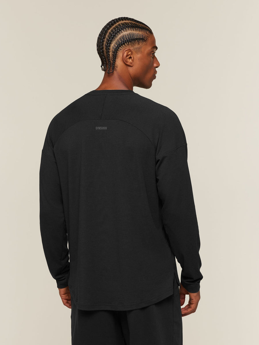 Gymshark GSLC Raglan Long Sleeve T-Shirt — Black — 2