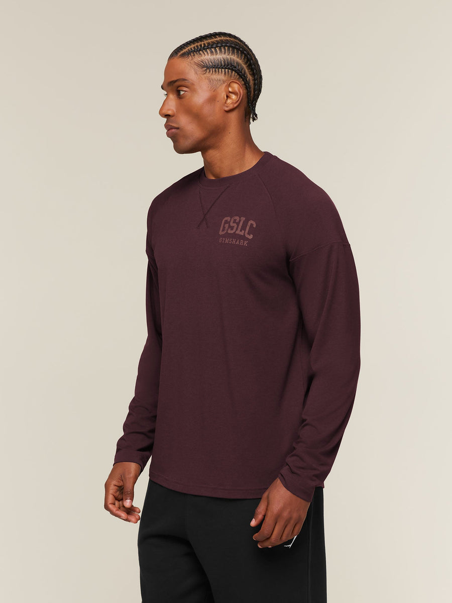 Gymshark GSLC Raglan Long Sleeve T-Shirt — Cherry Purple — 3