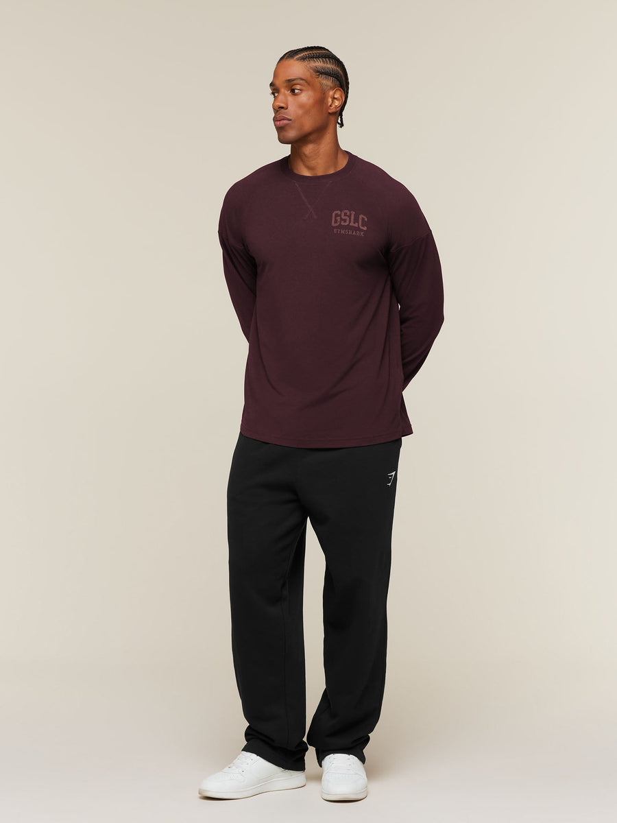 Gymshark GSLC Raglan Long Sleeve T-Shirt — Cherry Purple — 4