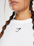 Gymshark GS Power Oversized T-Shirt — White — 5