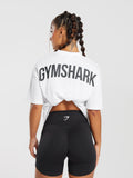 Gymshark GS Power Oversized T-Shirt — White — 3