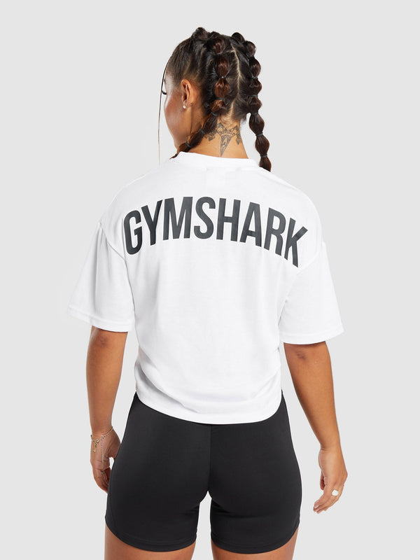 Gymshark GS Power Oversized T-Shirt — White