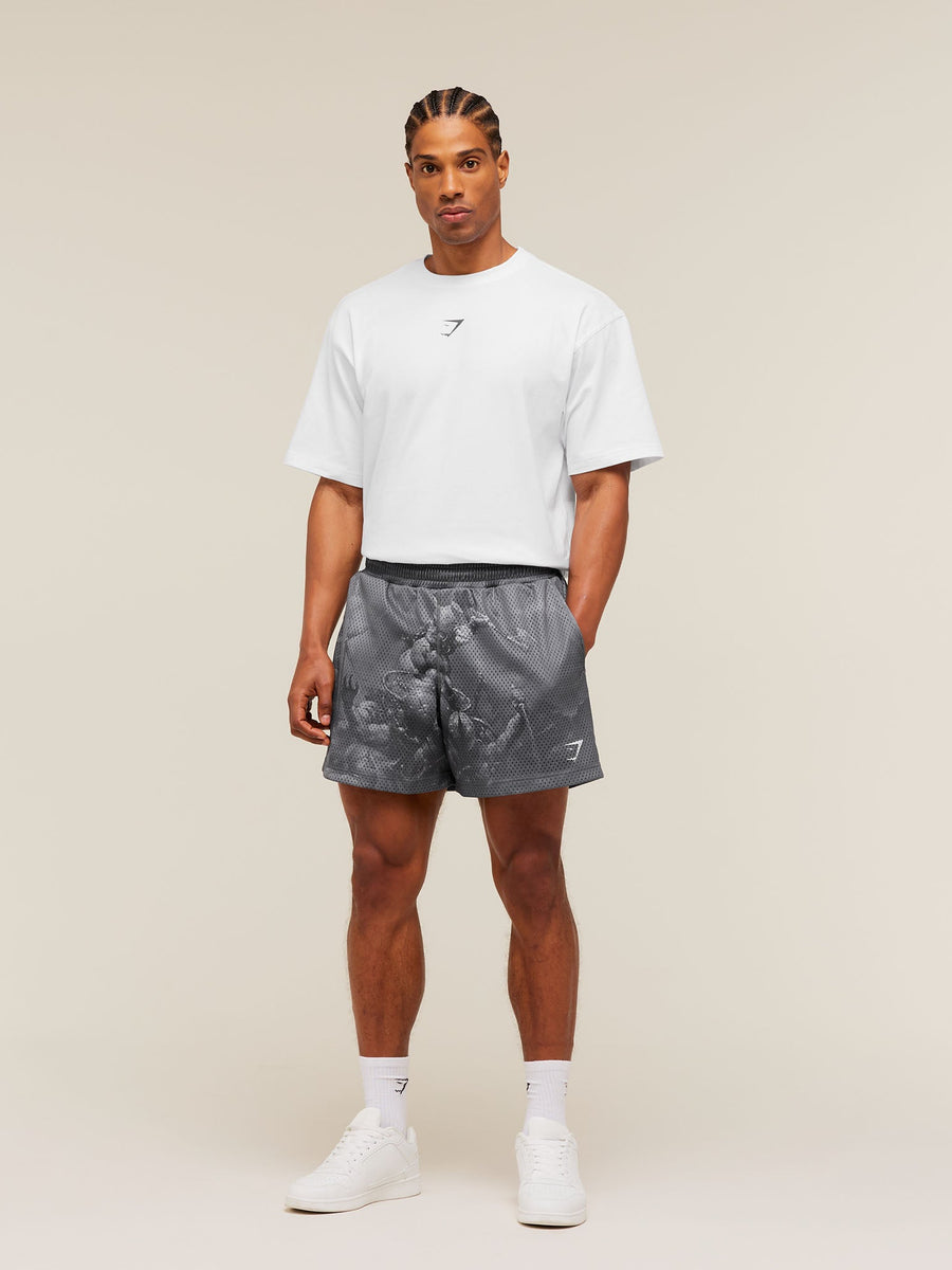 Gymshark x Frazetta Power Shorts — Onyx Grey — 4