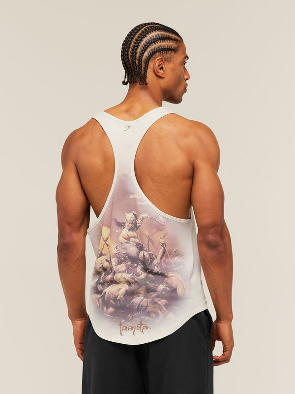 Gymshark x Frazetta Power Stringer — Tinted White