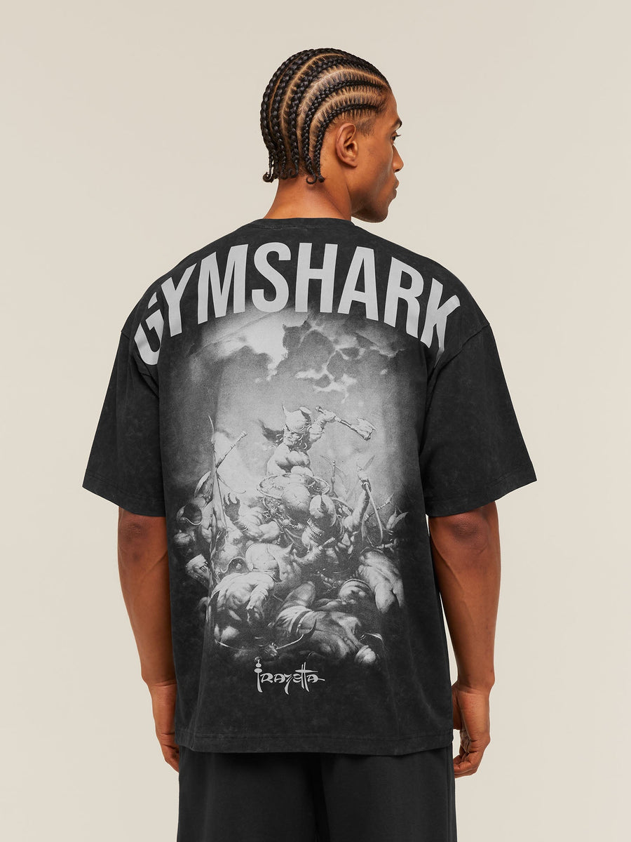 Gymshark x Frazetta Power T-Shirt — Black — 1