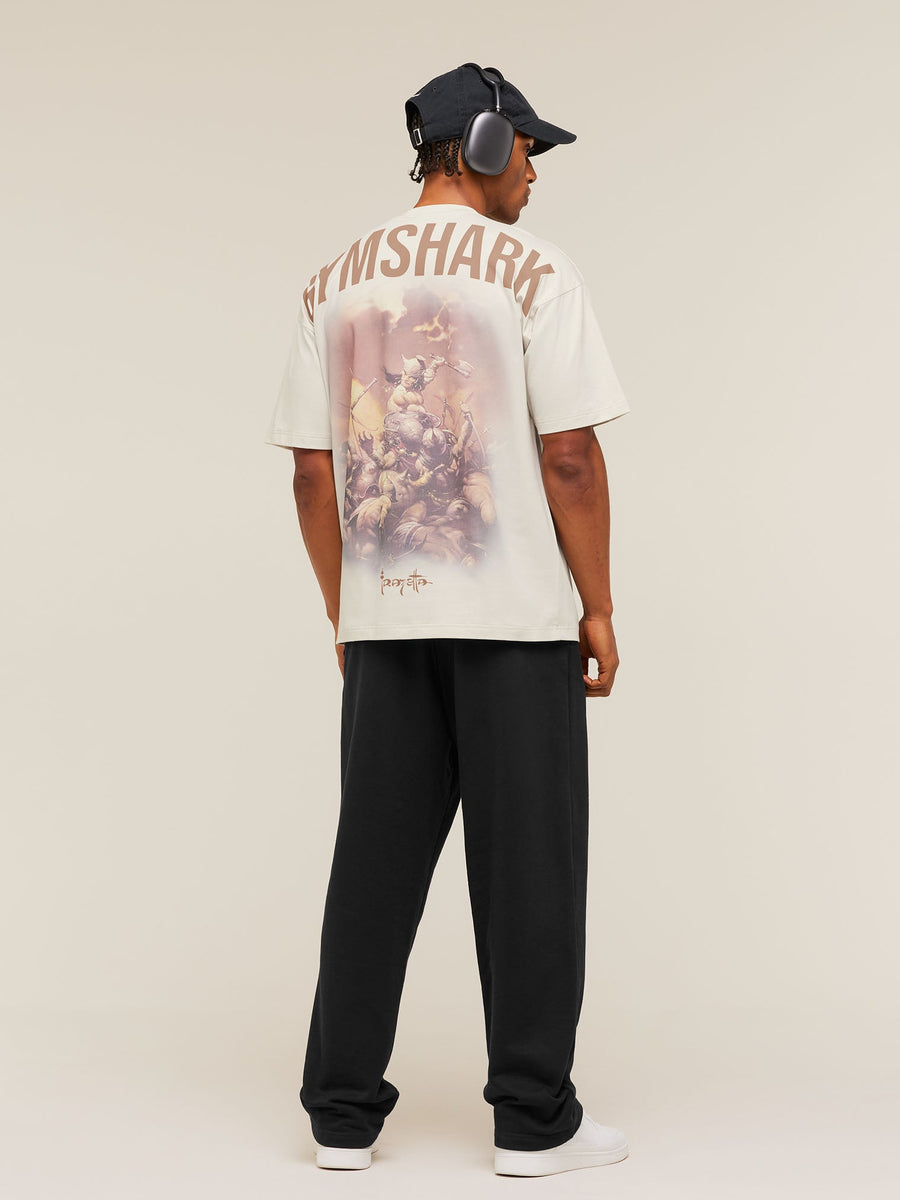 Gymshark x Frazetta Power T-Shirt — Tinted White — 4