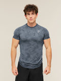 Gymshark Geo Seamless T-Shirt — Shadow Blue/Tranquil Blue — 1