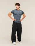 Gymshark Geo Seamless T-Shirt — Shadow Blue/Tranquil Blue — 6
