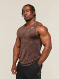Gymshark Geo Seamless Tank — Espresso Brown/Black — 3