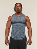 Gymshark Geo Seamless Tank — Shadow Blue/Tranquil Blue — 1