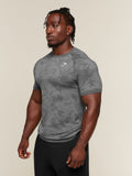 Gymshark Geo Seamless T-Shirt — Dark Grey/Mist Grey — 3