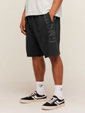 Gymshark Accent Graphic Sweat Shorts — Black — 1