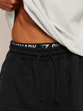 Gymshark Accent Graphic Sweat Shorts — Black — 7