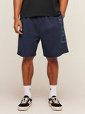 Gymshark Accent Graphic Sweat Shorts — Heavy Blue — 1