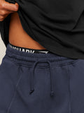 Gymshark Accent Graphic Sweat Shorts — Heavy Blue — 6
