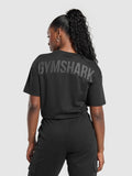 Gymshark GS Power Oversized T-Shirt — Black — 1