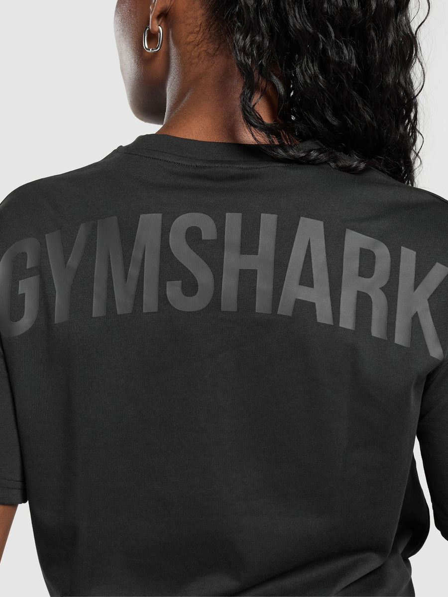 Gymshark GS Power Oversized T-Shirt — Black — 5