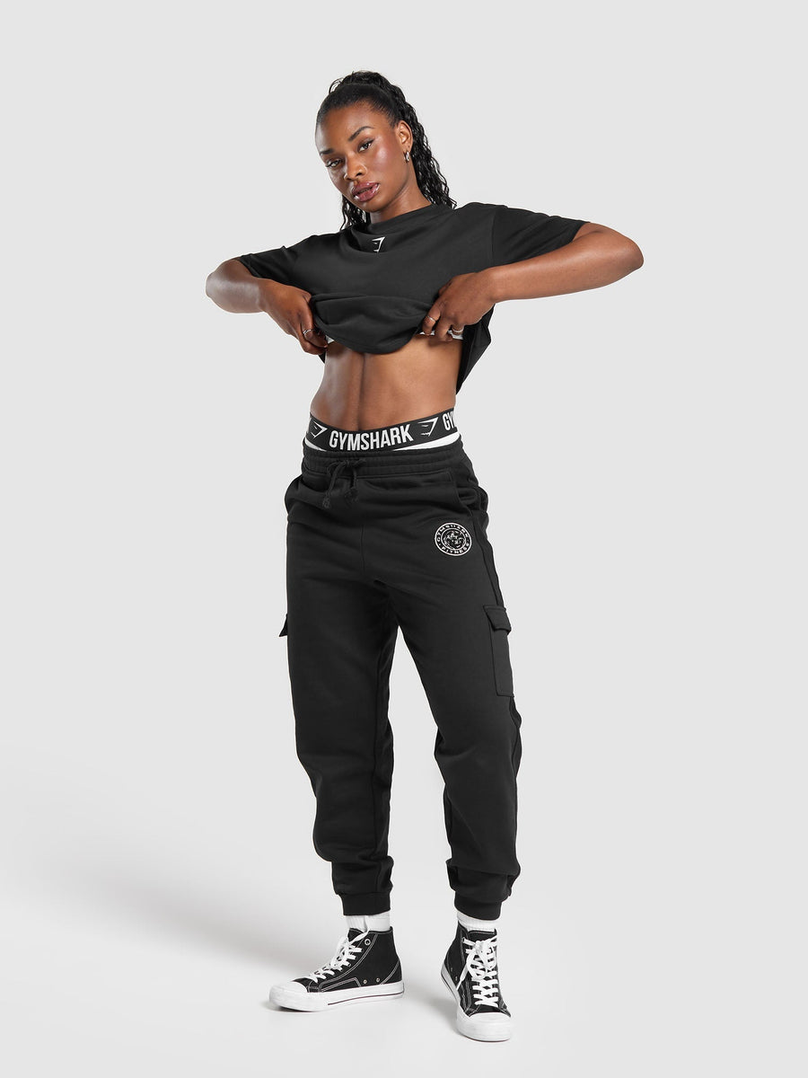 Gymshark GS Power Oversized T-Shirt — Black — 4
