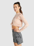 Gymshark GS Power Pullover — Light Pink Print — 3
