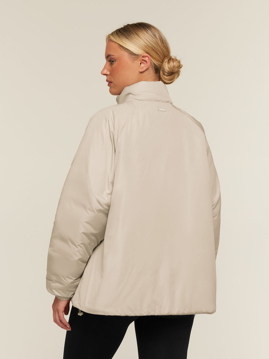 Gymshark Oversized Puffer Jacket — Chalk Beige — 2