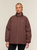 Gymshark Oversized Puffer Jacket — Espresso Brown — 1